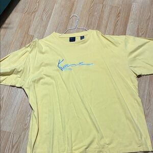 Yellow T-Shirt with Embroidered Logo